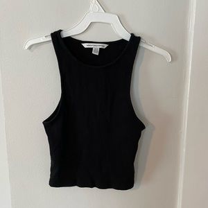 Black High Neck Crop Top by American Eagle